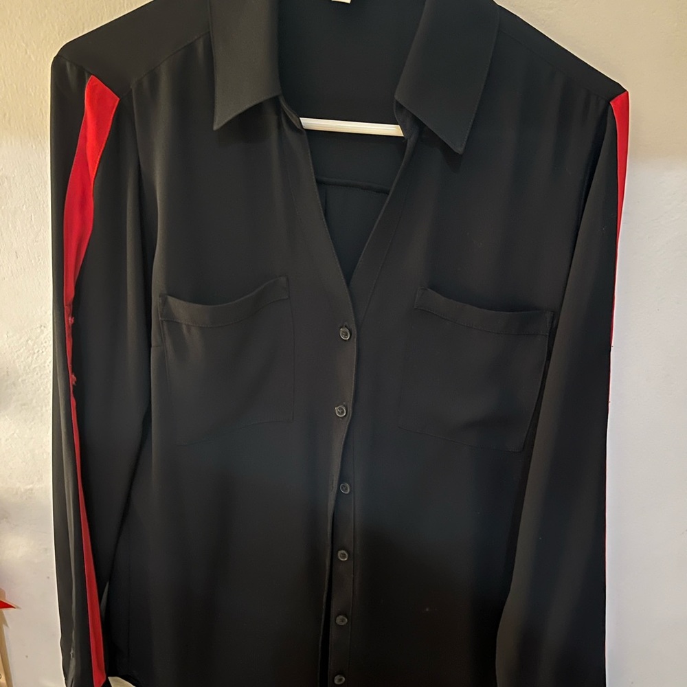 Express medium black portofino shirt